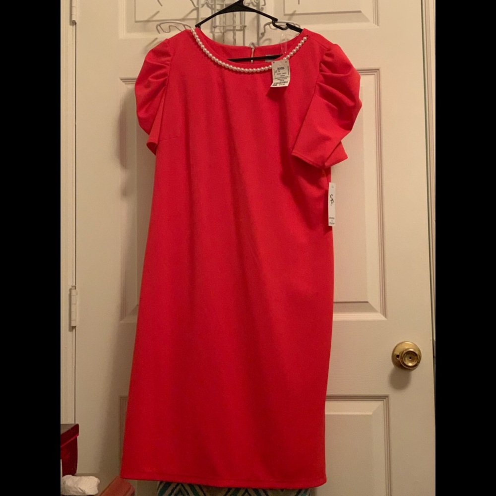 Pink Dress with pearls